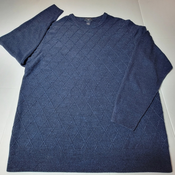 Dockers Other - 💚 Dockers Pullover Knit Sweater Men's Size‎ XL Long Sleeve Blue Diamond Crew